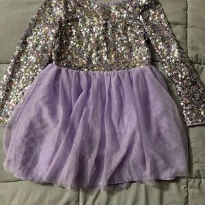 Cat & Jack Sequin Lavender Girls Dress